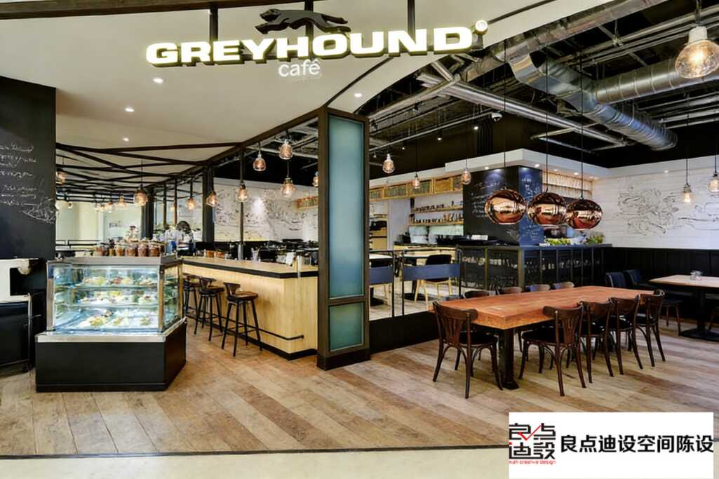 工业风混复古感!GREYHOUND café 装修软装设计细节大公开!​
